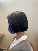 黒髪ミニボブ