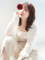 テトテ バイ ミリー 江坂(tetote by milly)&nbsp;【tetote江坂】大人可愛いこなれミディフェザーバング外ハネボブ