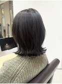 10代20代30代ニュアンス黒髪暗髪外はねくびれミディアム
