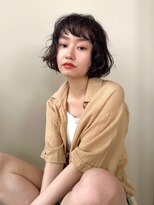 ノーム(norm) 黒髪ボブパーマ/くるくるパーマ