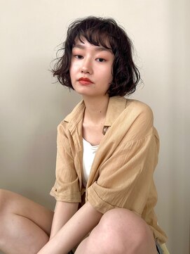 ノーム(norm) 黒髪ボブパーマ/くるくるパーマ