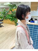 ［Ocean Hair&Life 水田］ショートボブ風ぱっつん前髪スタイル