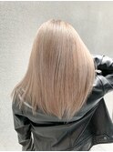 ミルクティーベージュ セミロング