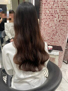 アピッシュ ギンザ(apish ginza) コテ巻き風パーマ/ロングパーマ/韓国風パーマ/王道パーマ／藤野