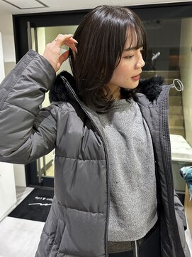 オーシャン(Ocean) ［Ocean Hair&Life 水田］暗髪ブラウン×ナチュラルウルフ