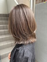 ローレンジウ(LOREN JU)&nbsp;透明感髪質改善ベージュダブルカラーミルクティーグレージュ