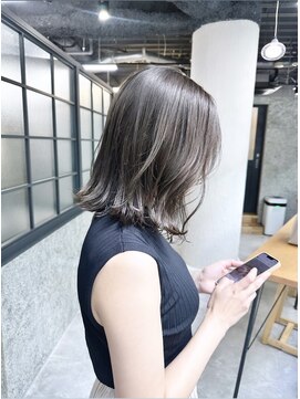 レーベン(LEBEN) 【ブリーチなしダブルカラー】透け感オリーブグレージュ★