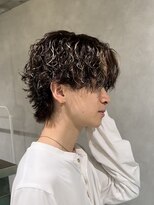 ゼスト 吉祥寺店(ZEST)&nbsp;サーフカール スパイラルパーマ ハイライト　鈴木楓竜