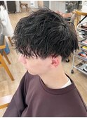 波巻きスパイラル×ツイストフェザーパーマ MEN’S HAIR