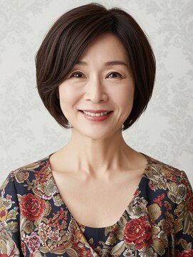 アイスタイル 藤三陽光台店(I STYLE) 70代にオススメ★ナチュラルふんわりショートボブ