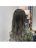 ♯グラデーションカラー♯オリーブアッシュ