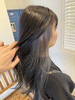 フレリス(FreRis) 巻き髪×インナーカラーグレージュ［守谷/カラー/ブリーチ］