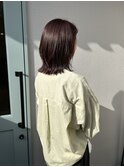 レイヤーボブ×モーヴピンク