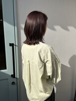 ハレ(HARE) レイヤーボブ×モーヴピンク