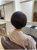 癖毛丸みショート