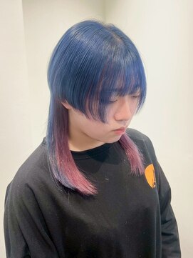 ラック 表参道(LUCK) ブルー/ピンク/ケアブリーチ/ブリーチ/表参道/原宿