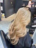 ブレンド 渋谷(BLend)&nbsp;ハイライトカラーミディアムヘア暗めカラーデザインカラー