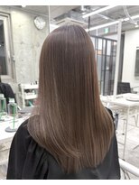 ディジョン(Dijon)&nbsp;韓国顔まわりレイヤーカットグレージュオリーブベージュブラウン