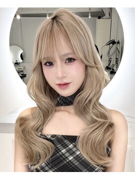 ヨロ 上野(YOLO) ハイライトカラーミルクティーベージュケアブリーチダブルカラー