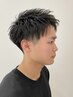 【大人男子に人気×清潔感】カット+クイックヘッドスパ10分+眉毛カット