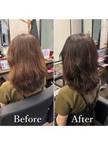 ヘアカラー専門店カラープラス石和店&nbsp;40代50代60代/BeforeAfter/白髪染め/おしゃれ染め
