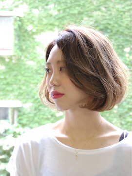 バグ 恵比寿(Bug) 大人ボブ×ダブルカラー×グラデーションカラー