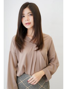 ユキオ(Yukio) 縮毛矯正ロング♪コスメストレート髪質改善ココアベージュ