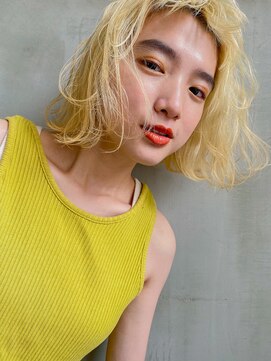 フィルムス 銀座(FILMS) 切りっぱなしボブ/エアリーロング/美髪/ピンクブラウン/銀座