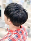 メンズ ストレート マッシュ