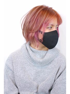 アクセル エルヴェ 城東店(AXCEL E'LEVER) フレーミングカラー×ピンク