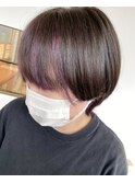 インナーカラーパープル　アクセサリーカラー