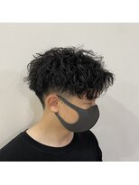 ヘアーデザイン ウエストサイドスタンダード(hair design West Side STANDARD) カールツイスパアップバング