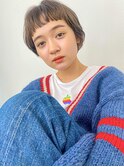 オン眉マッシュショート