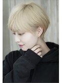 小顔丸みショートボブ/マッシュ/ヌーディ20代30代40代/錦糸町m