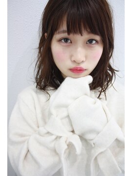 トゥーリ 藤崎店(tuuli) 20代30代40代50代ひし形デジタルパーマエアリーミディ黒髪