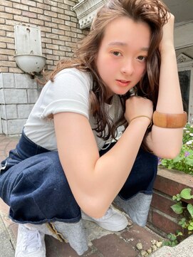 ロジッタ(ROJITHA) 【ROJITHA表参道原宿】ノーバングロング×カフェベージュ