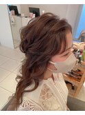 ハーフアップ お呼ばれ ゆるふわ【アレンジ ヘアセット 立川】