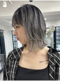 ミルクティーベージュダブルカラーケアブリーチインナーカラー