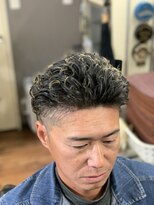 理容ドラゴン スラダン宮城リョータ風ぐりぐりパーマ