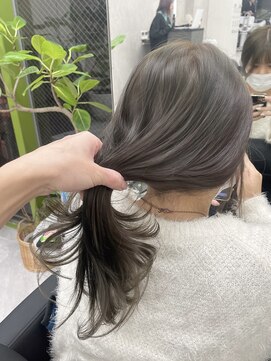 アルドーレ(Ardore) くすみオリーブグレージュ☆ブリーチなしカラー☆