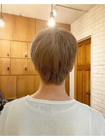 クラップス 綱島店(CLAPS) メンズハイトーン/ミルクティーベージュ/メンズカット/20代