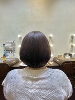 エルサフィロ ヨドヤバシ(el zafiro yodoyabashi) 【el zafiro yodoyabashi】ミニボブ白髪馴染ませスタイル