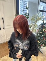 ヤテ(yate')&nbsp;アンブレラカラー : ウォームブラウン×レッド