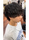 波巻きパーマ