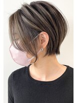 エレメント 五反田店(EREMENT)&nbsp;ハイライトカラーミルクティーベージュレイヤーカット