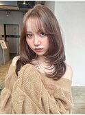 ロングミディアム美髪顔周りレイヤー_ba519281