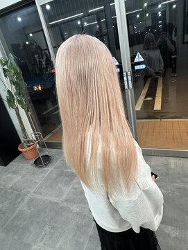 アレンヘアー 函館店(ALLEN hair) 【ケアブリーチでダメージレス】*ペールピンク*