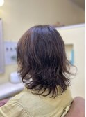 大人女性のミディアムレイヤー