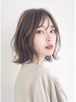 ミシェリー 新宿店(misherry)&nbsp;こなれ感ショートボブ切りっぱなしボブ透明感ココアブラウン