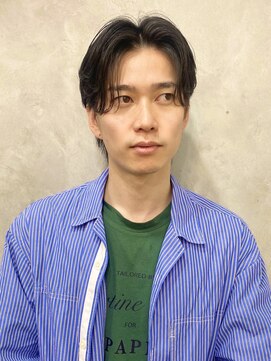 シエン 恵比寿(CIEN) MEN’S HAIR/サーフカール/刈り上げセンターパート/恵比寿